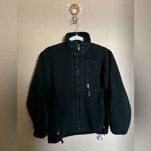 Vintage Patagonia Deep Pile Green Full Zip Fleece Jacket Size XS Unisex USA made